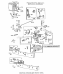 Carburetor Control Brackets Diagram and Parts List for  Briggs and Stratton Engine